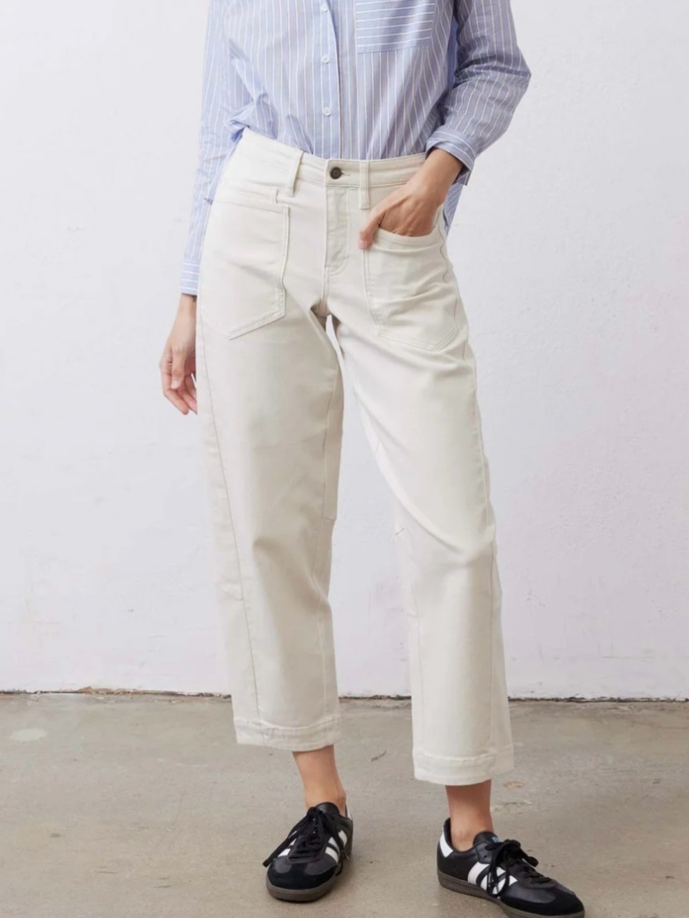 RUTI ‘The Slouchy Jean 2.0’, Size 6, Vintage White Wash, Barrel Ankle, Like New